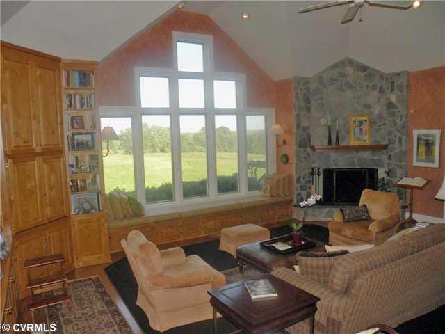 1425 Old Mill Road Crozier, VA 23039 - Photo 4 of 12 Den/Family/Great Room - Custom window overlooking the valley.