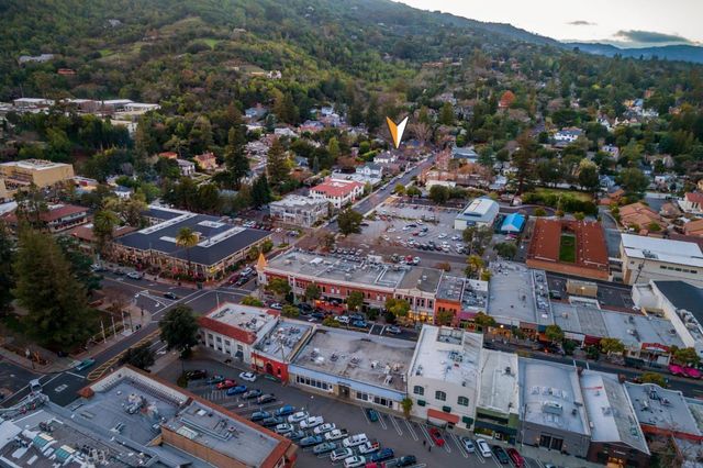 an aerial view of city