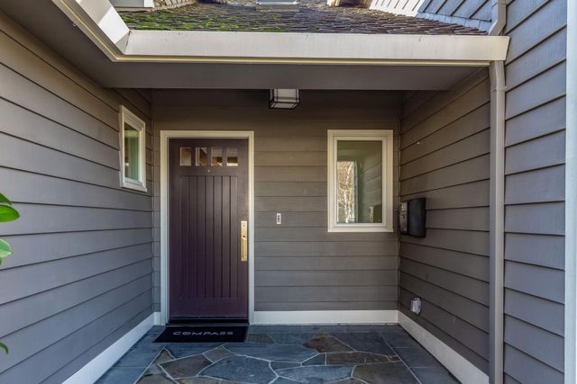a view of front door of house