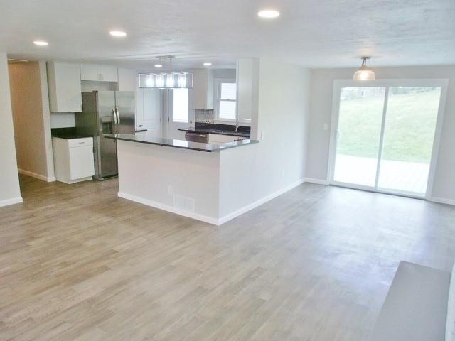 305 East McMurray Road Canonsburg, PA 15317 - Photo 4 of 24 a view of kitchen with kitchen island stainless steel appliances refrigerator sink and cabinets