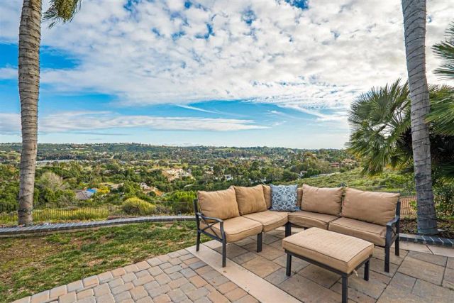 a terrace view with seating space
