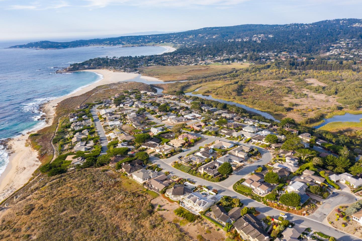 2905 Ribera Road Carmel, CA 93923 - Photo 42 of 47 an aerial view of residential houses with outdoor space