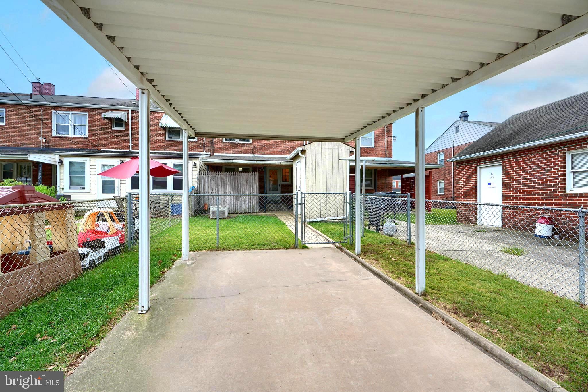 1718 Stokesley Road Dundalk, MD 21222 - Photo 42 of 44 CARPORT w/GATE TO REAR YARD