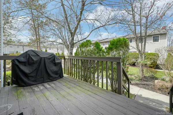 a view of a deck