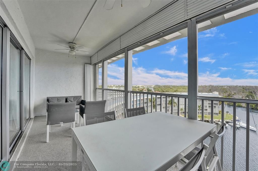 1523 East Hillsboro Boulevard, Unit 1031 Deerfield Beach, FL 33441 - Photo 30 of 78 a view of a dining room with furniture window and outside view