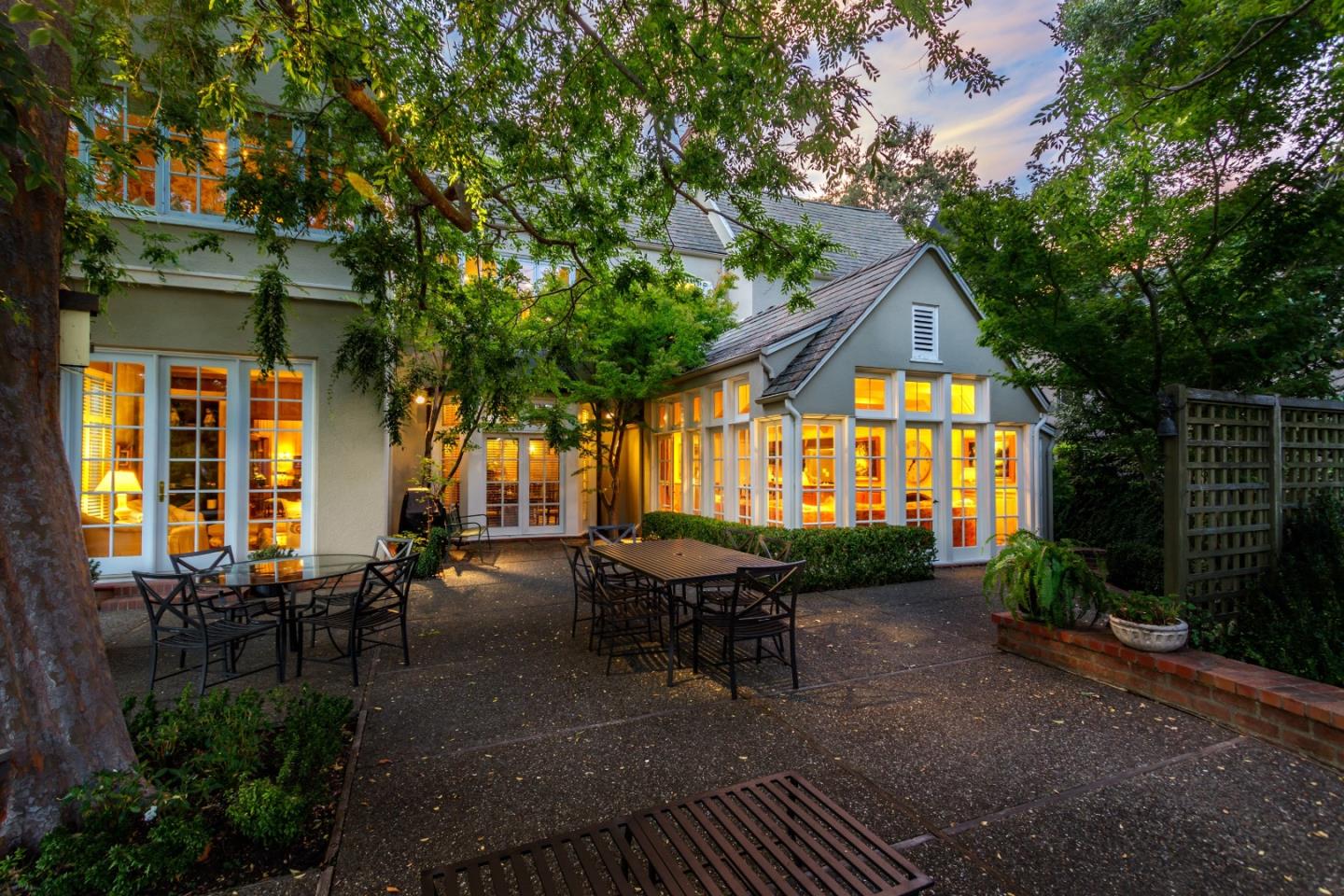 290 Richmond Road Hillsborough, CA 94010 - Photo 2 of 24 a view of a house with backyard and sitting area