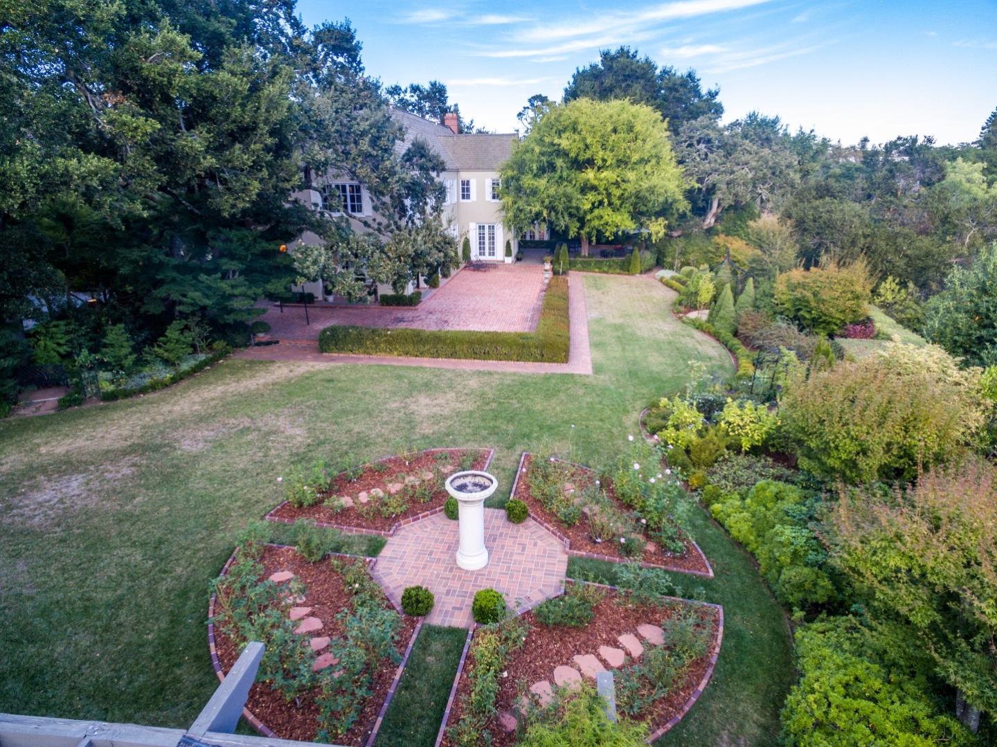290 Richmond Road Hillsborough, CA 94010 - Photo 22 of 24 an aerial view of a house with yard