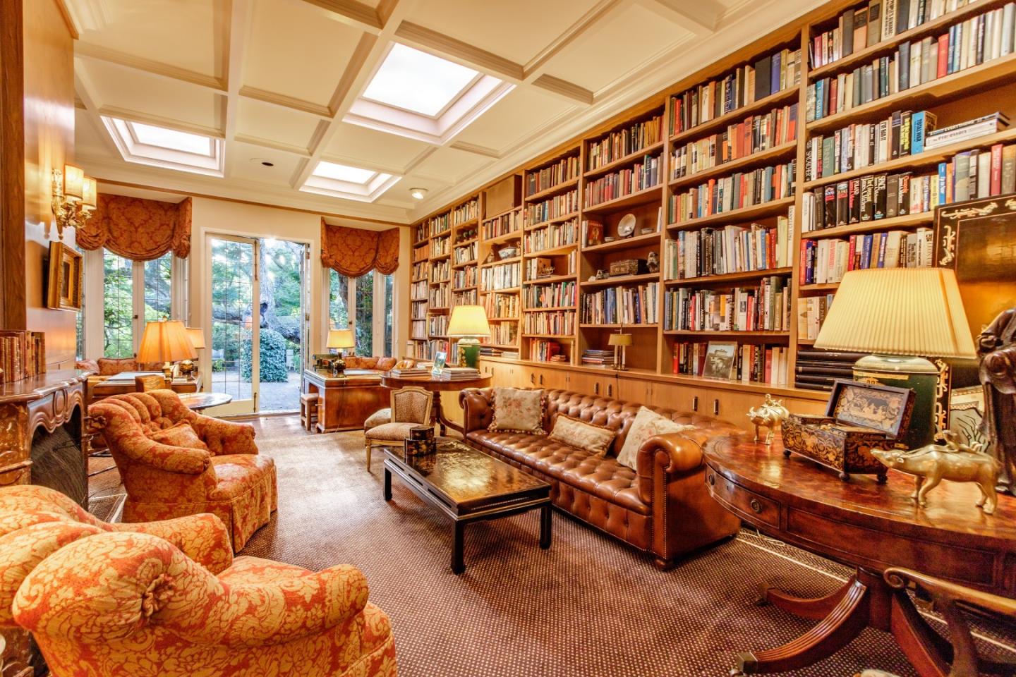 290 Richmond Road Hillsborough, CA 94010 - Photo 3 of 24 a living room with furniture and a large window