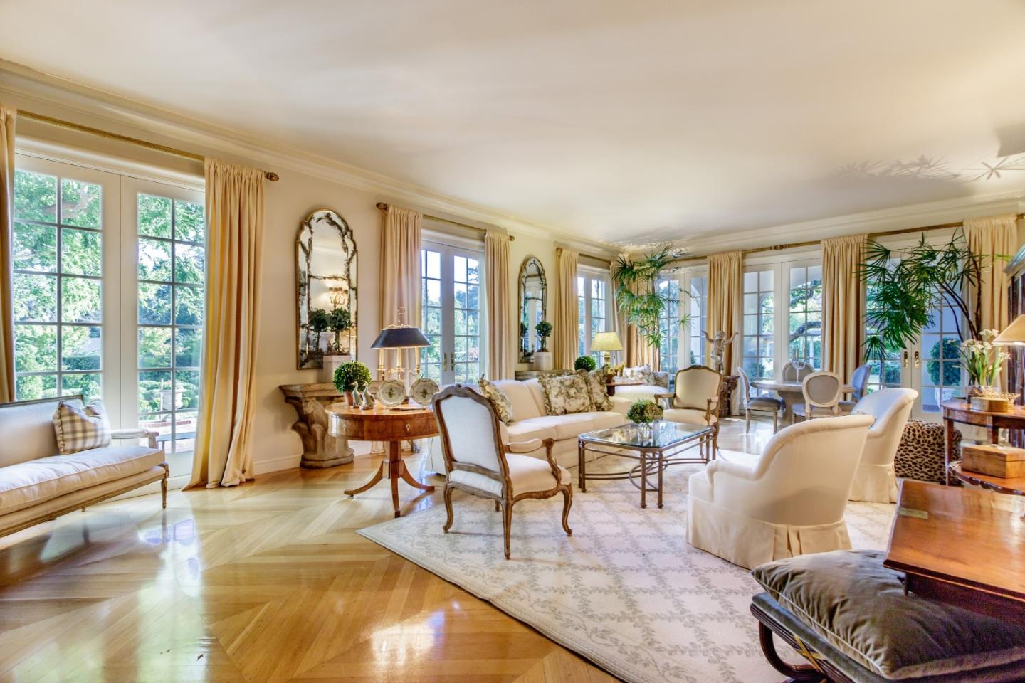 290 Richmond Road Hillsborough, CA 94010 - Photo 4 of 24 a living room with furniture and a large window