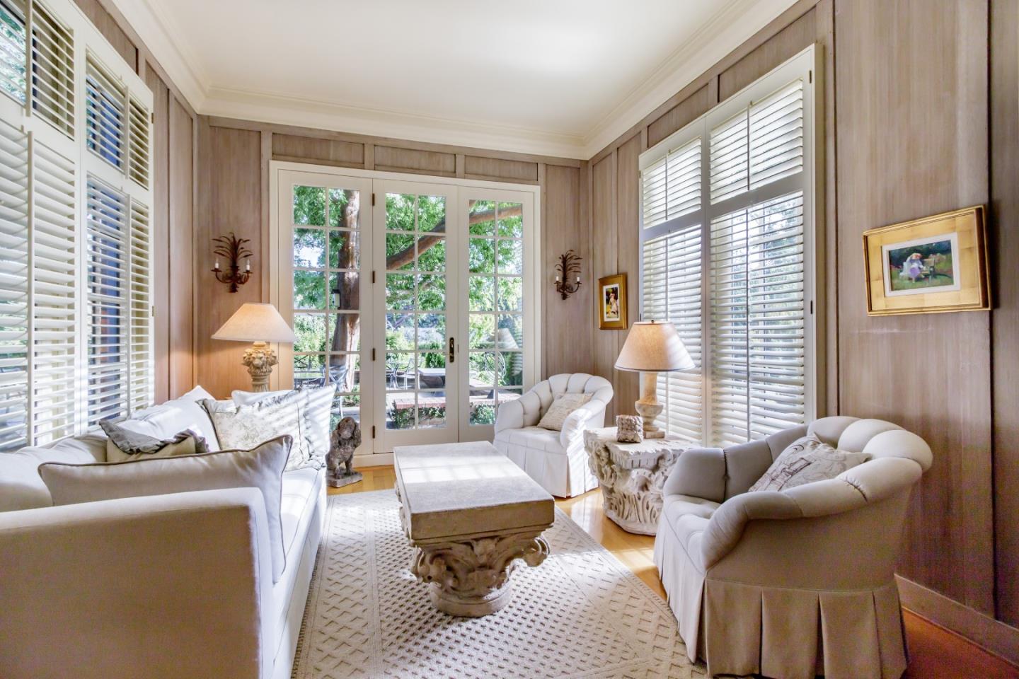 290 Richmond Road Hillsborough, CA 94010 - Photo 6 of 24 a living room with furniture and a large window