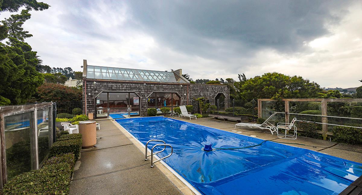 270 Beachview Avenue, Unit 14 Pacifica, CA 94044 - Photo 41 of 41 a view of a swimming pool with a patio