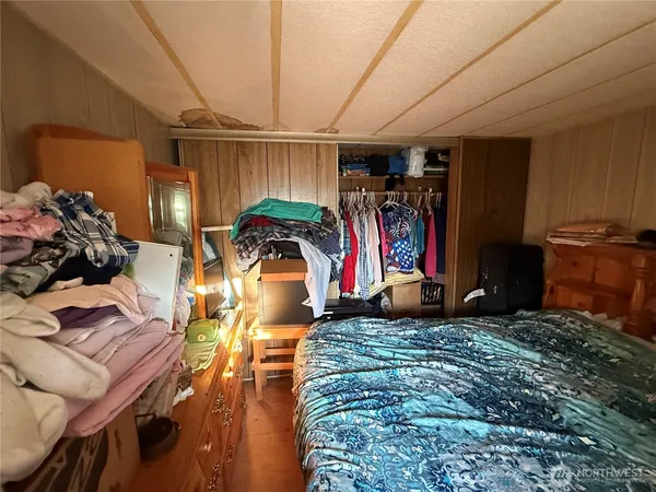 a close view of water heater room