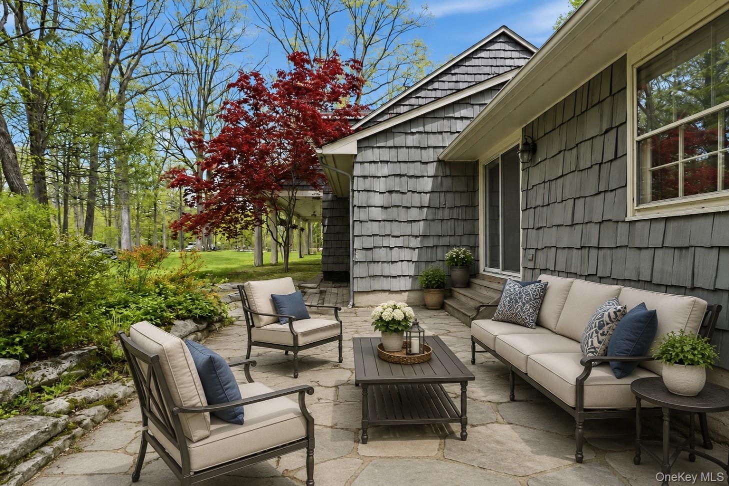 29 East Kinnicut Road Pound Ridge, NY 10576 - Photo 41 of 45 AI Generated patio off of second primary.