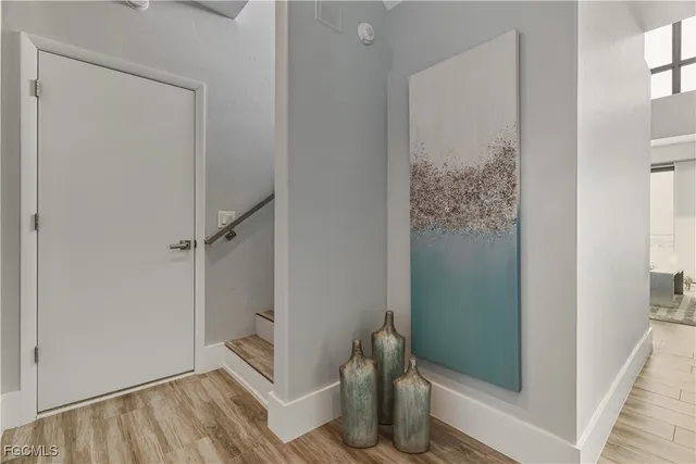 a view of an empty room