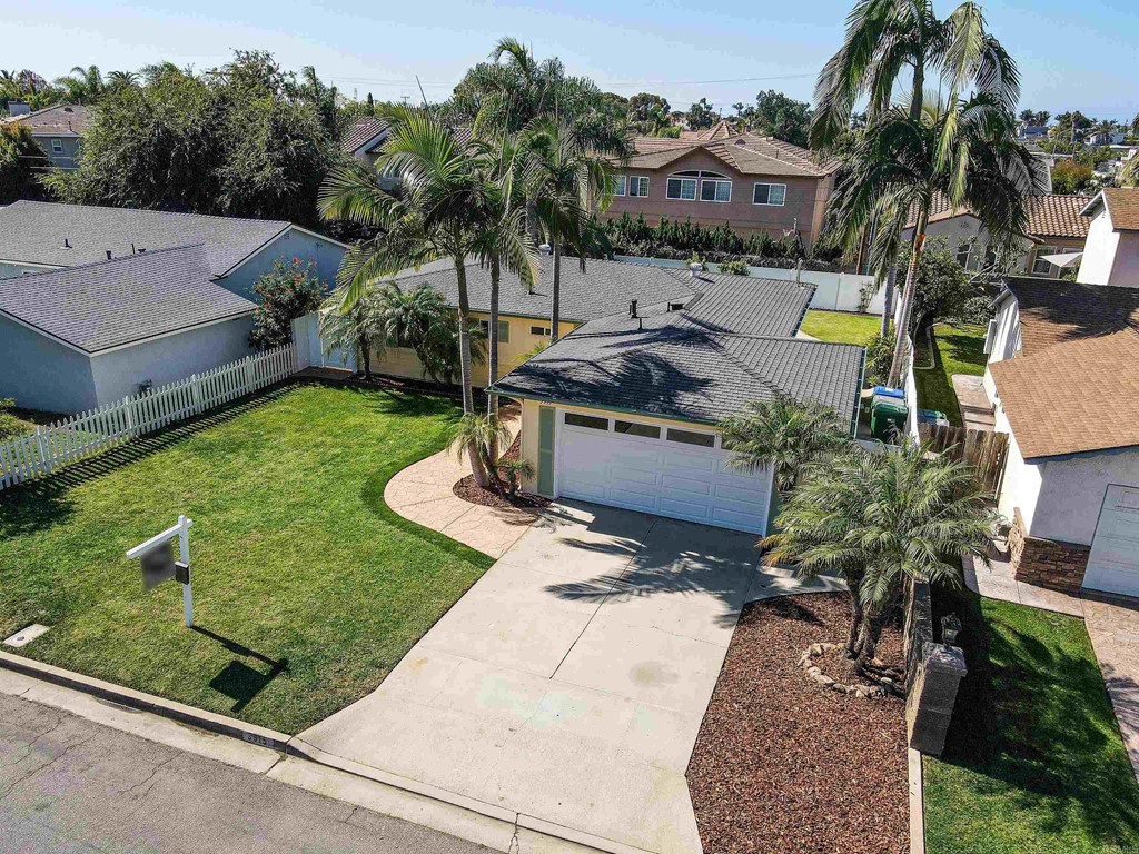 3915 Linmar Lane Carlsbad, CA 92008 - Photo 3 of 25 an aerial view of a house with garden space and street view