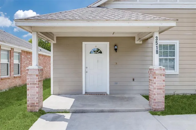 a front view of a house with a toilet