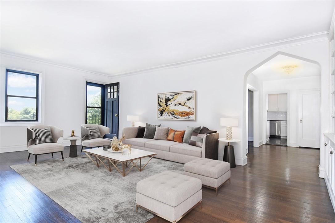 4810 Boston Post Road, Unit 4B Pelham, NY 10803 - Photo 1 of 1 Living Room - Furniture virtually staged
