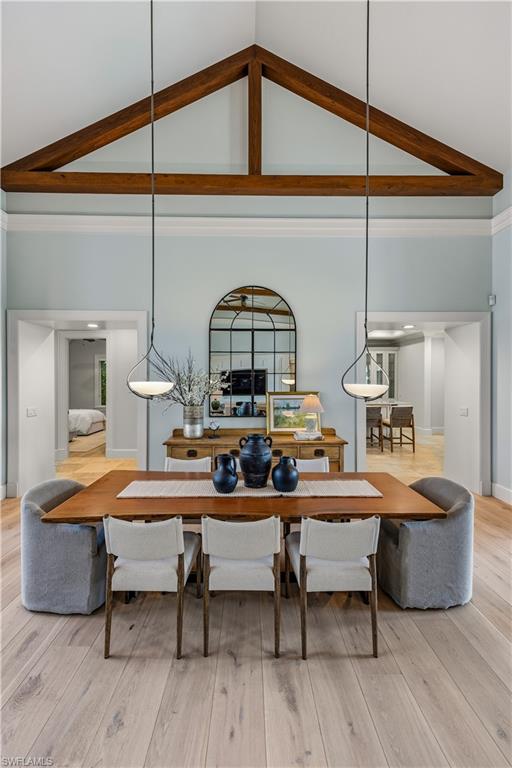 600 Anchor Rode Drive Naples, FL 34103 - Photo 6 of 29 Dining Room with Truss