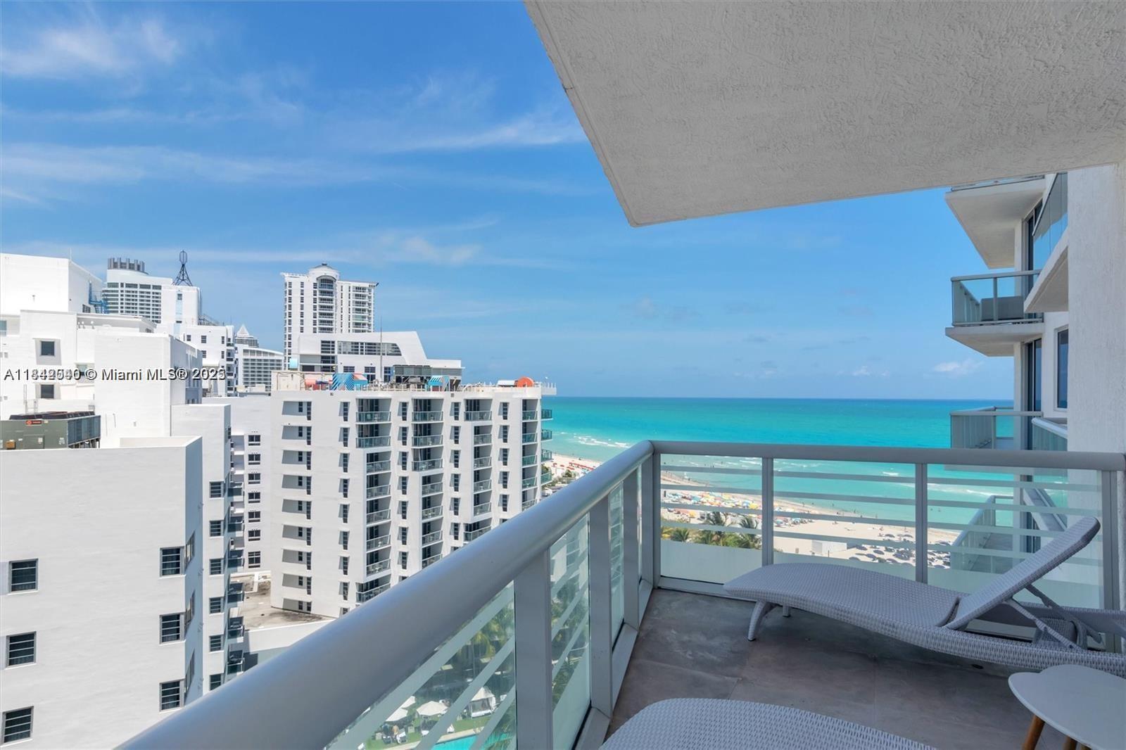 3801 Collins Avenue, Unit 1104 Miami Beach, FL 33140 - Photo 24 of 43 a view of balcony with furniture