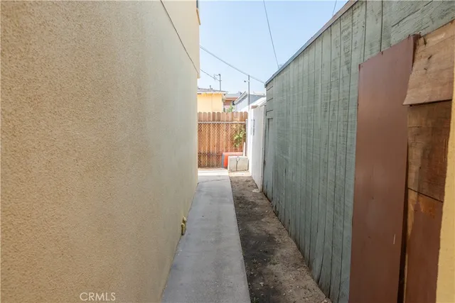 a view of a house with a hallway
