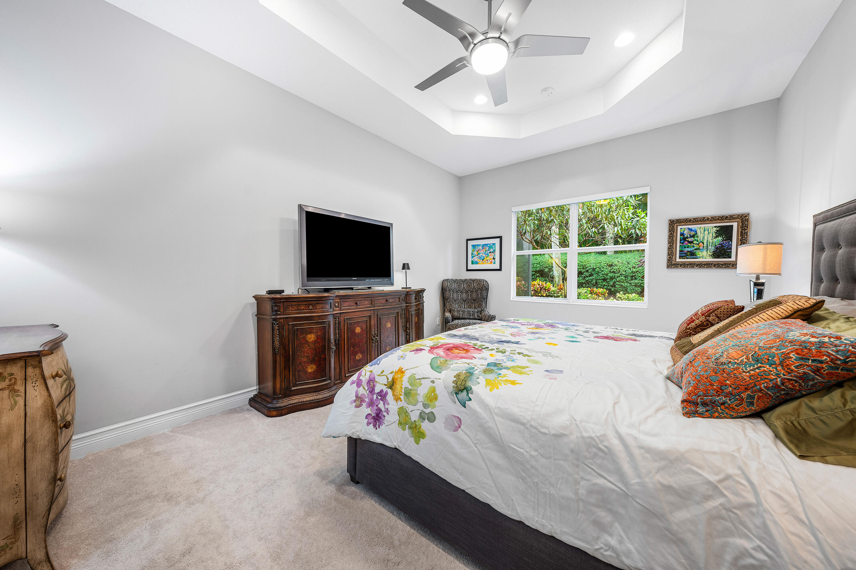 11639 Dawson Range Road Boynton Beach, FL 33473 - Photo 20 of 75 a bedroom with a bed and a flat screen tv