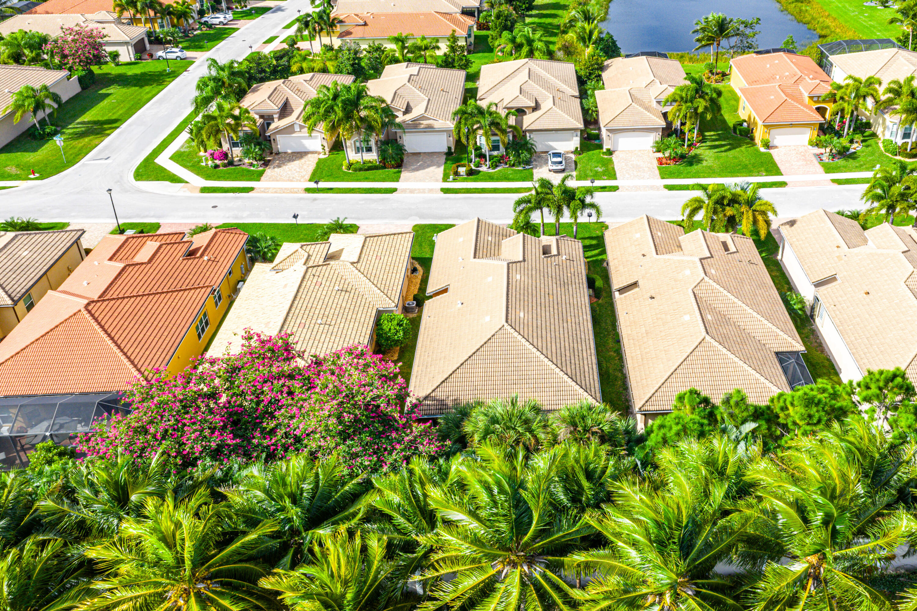 11639 Dawson Range Road Boynton Beach, FL 33473 - Photo 41 of 75 an aerial view of a house with a yard and potted plants