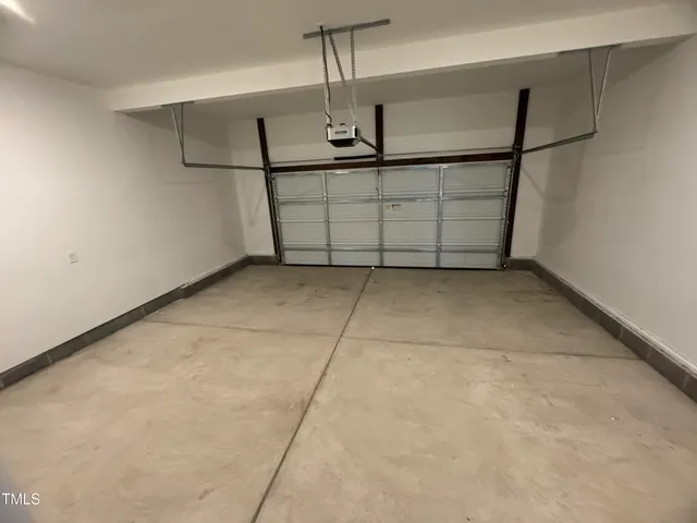 a view of a garage