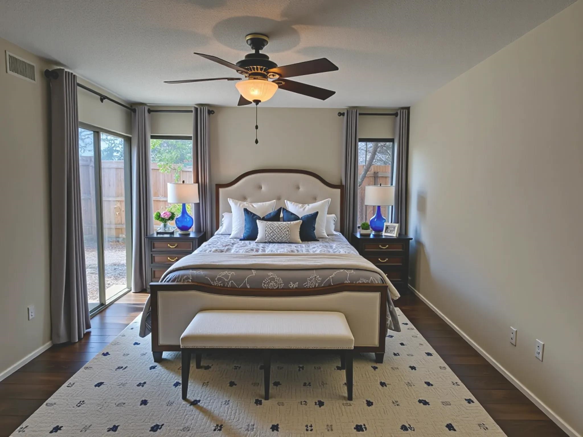 455 South Perkins Road, Unit 3 Memphis, TN 38117 - Photo 17 of 33 a bedroom with a bed and a chandelier