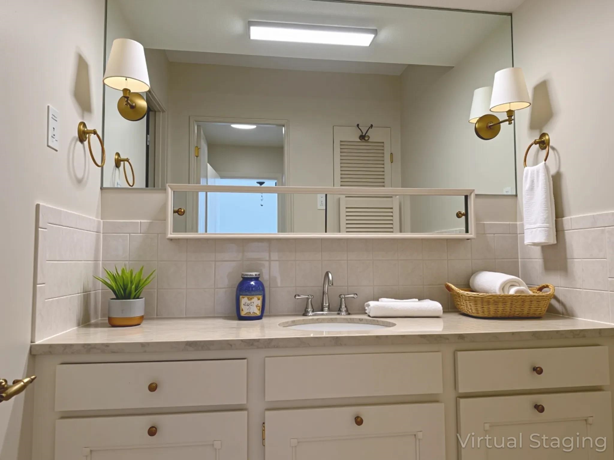 455 South Perkins Road, Unit 3 Memphis, TN 38117 - Photo 19 of 33 a bathroom with a sink and a mirror