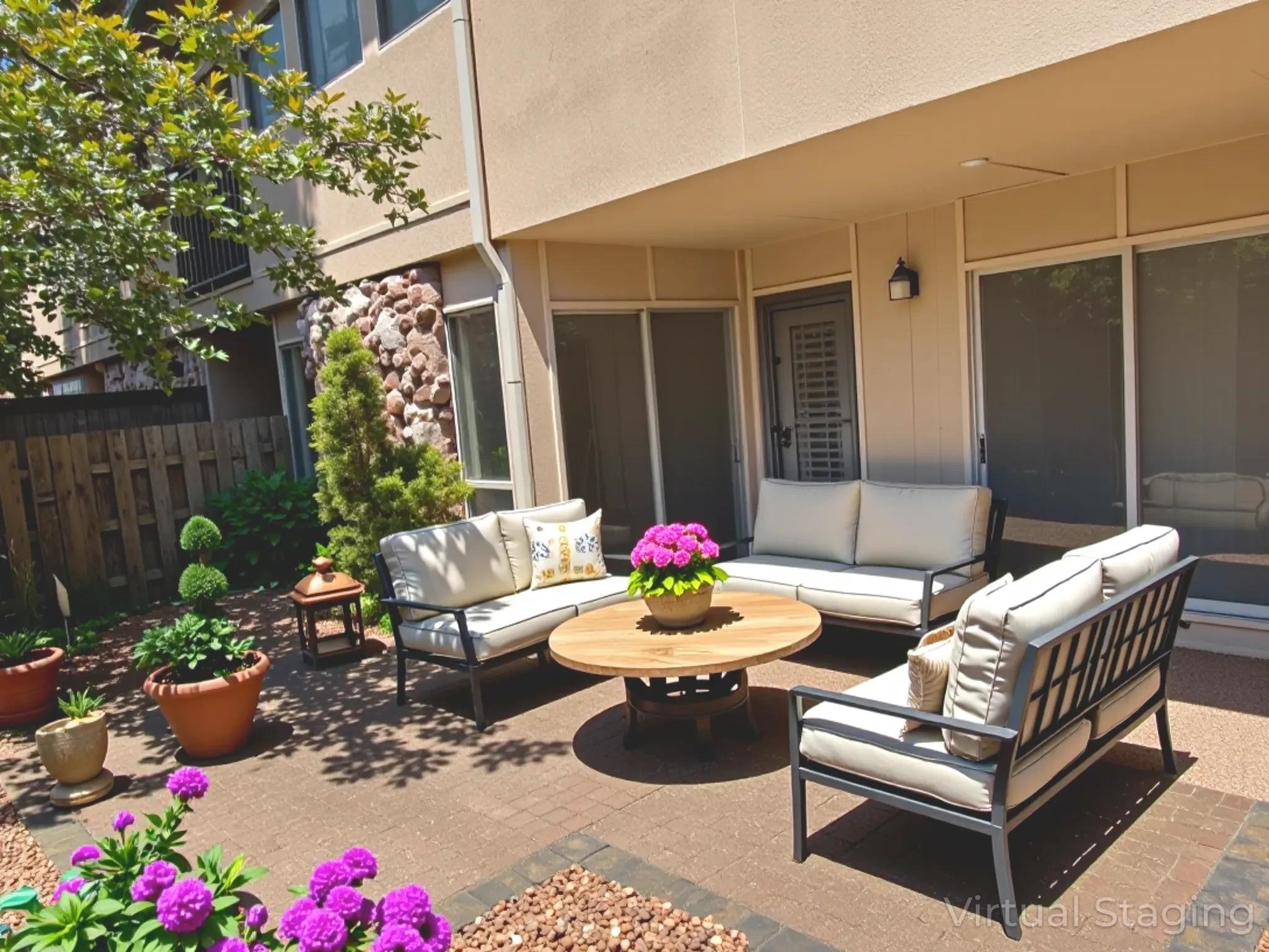 455 South Perkins Road, Unit 3 Memphis, TN 38117 - Photo 28 of 33 a outdoor living space with furniture and a potted plant