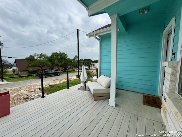 1285 Live Oak Drive Spring Branch, TX 78070 - Photo 5 of 17 a view of deck with patio
