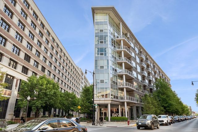 a front view of a building with street view