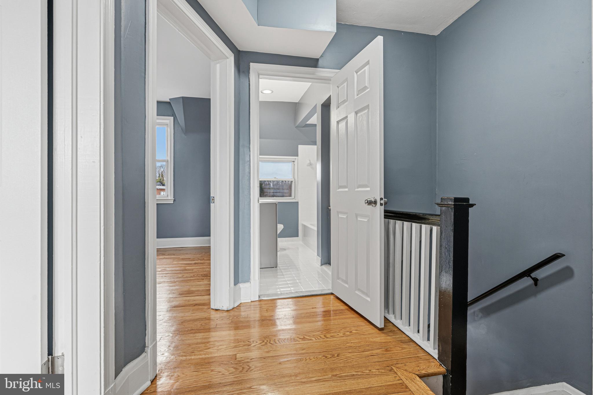 2410 Keyway Dundalk, MD 21222 - Photo 19 of 34 a view of a hallway with wooden floor
