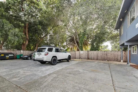 a view of a wooden fence