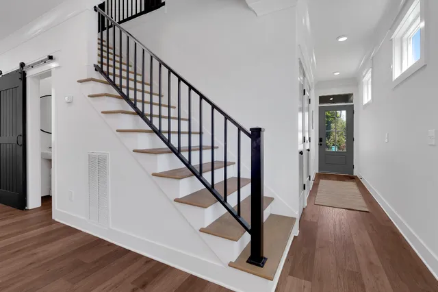 a house view with a garden space