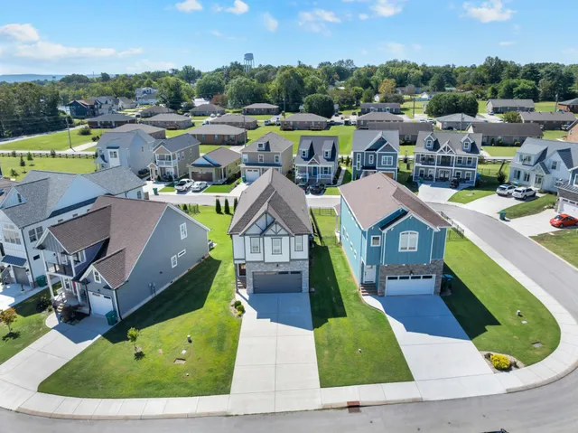 a view of hallway with livingroom