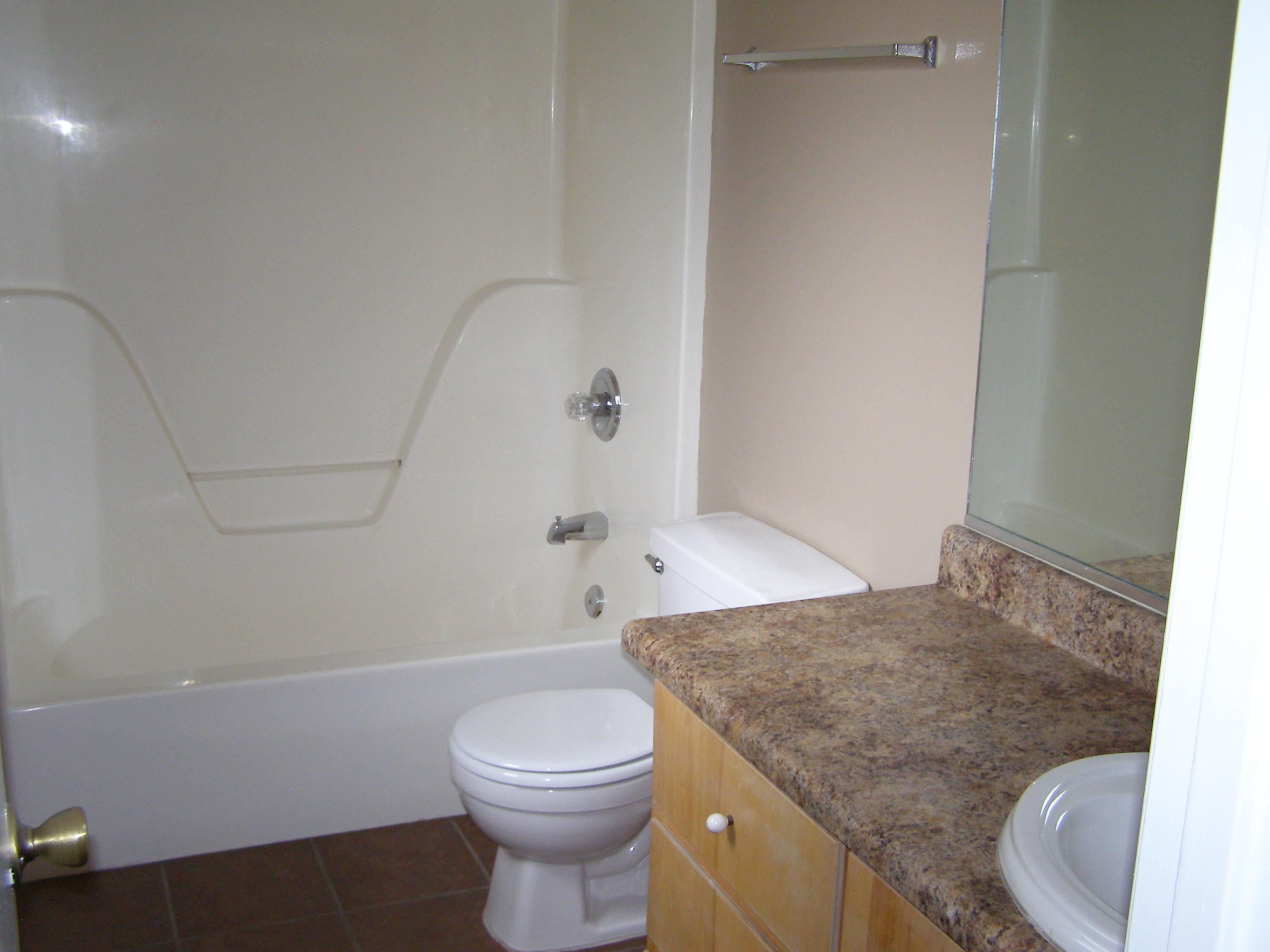 711 Ridge Lake Road Crestview, FL 32536 - Photo 8 of 24 a bathroom with a granite countertop sink toilet and shower