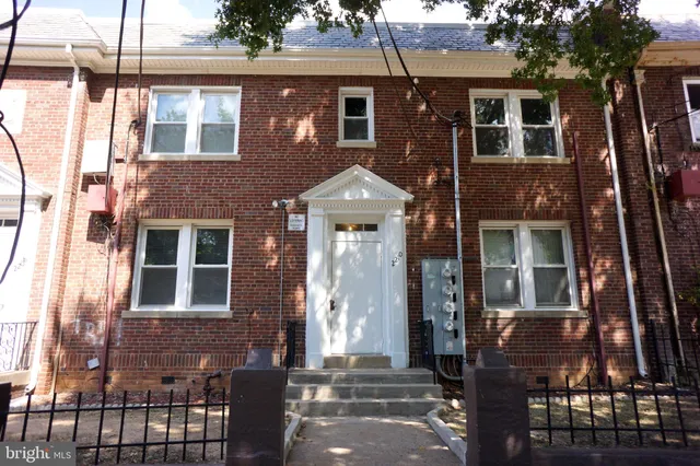 a front view of a house