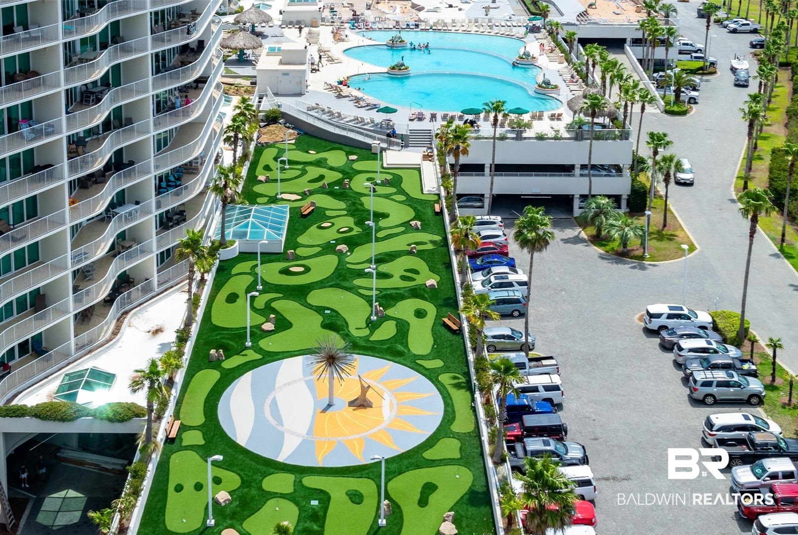 28107 Perdido Beach Boulevard, Unit DPH05 Orange Beach, AL 36561 - Photo 41 of 43 Drone / aerial view of a pool area