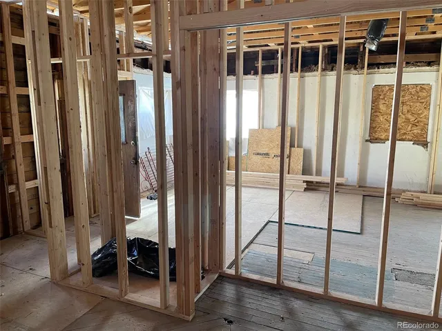 a view of a glass door with a glass door