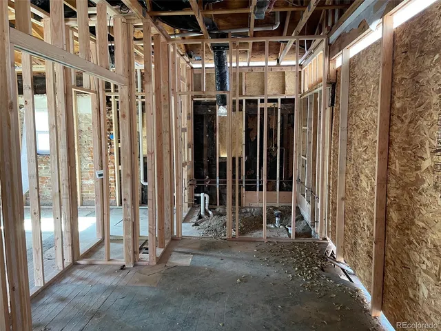 a view of a house with a wooden door