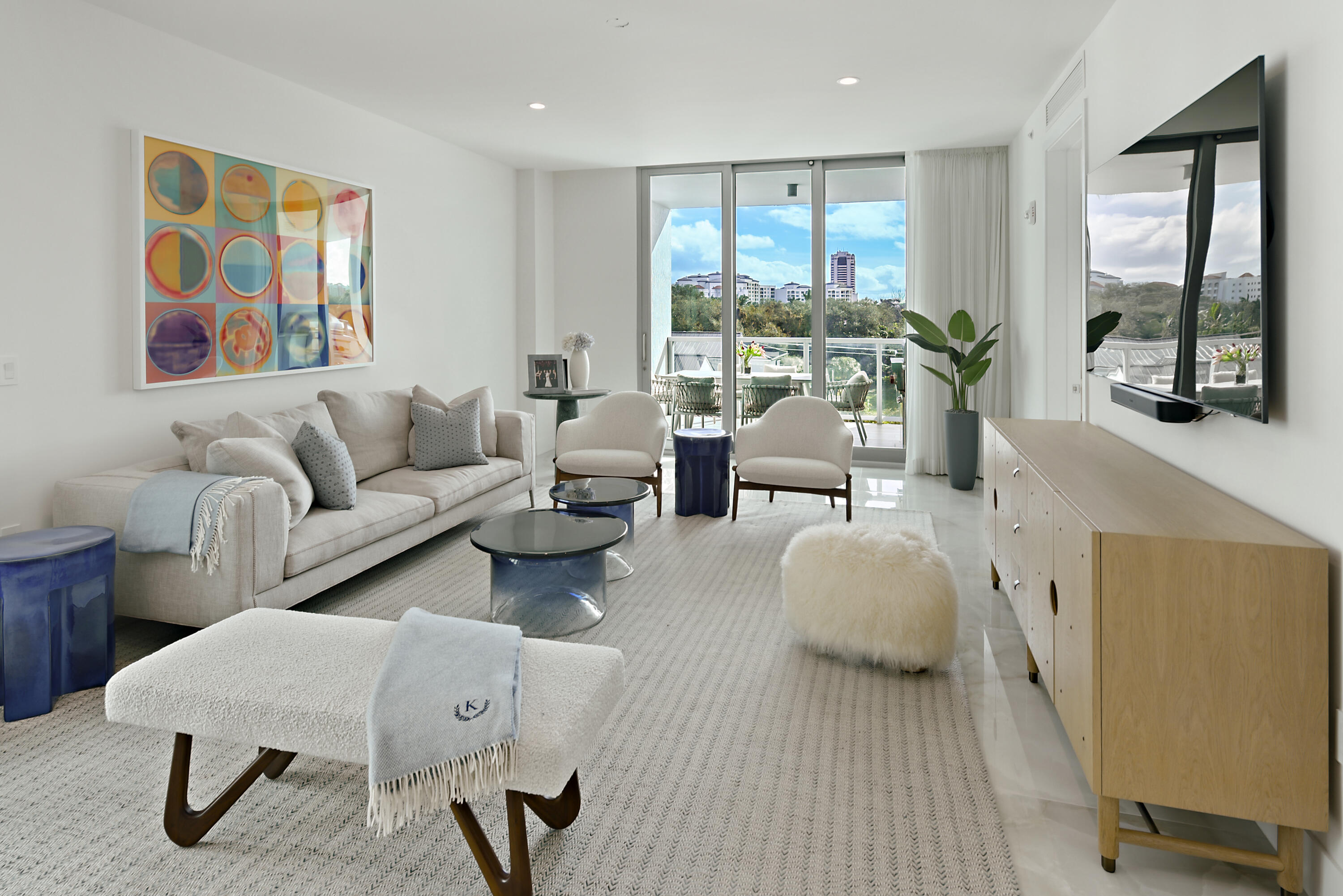 485 East Royal Palm Road, Unit 403 Boca Raton, FL 33432 - Photo 9 of 74 a living room with furniture and a large window