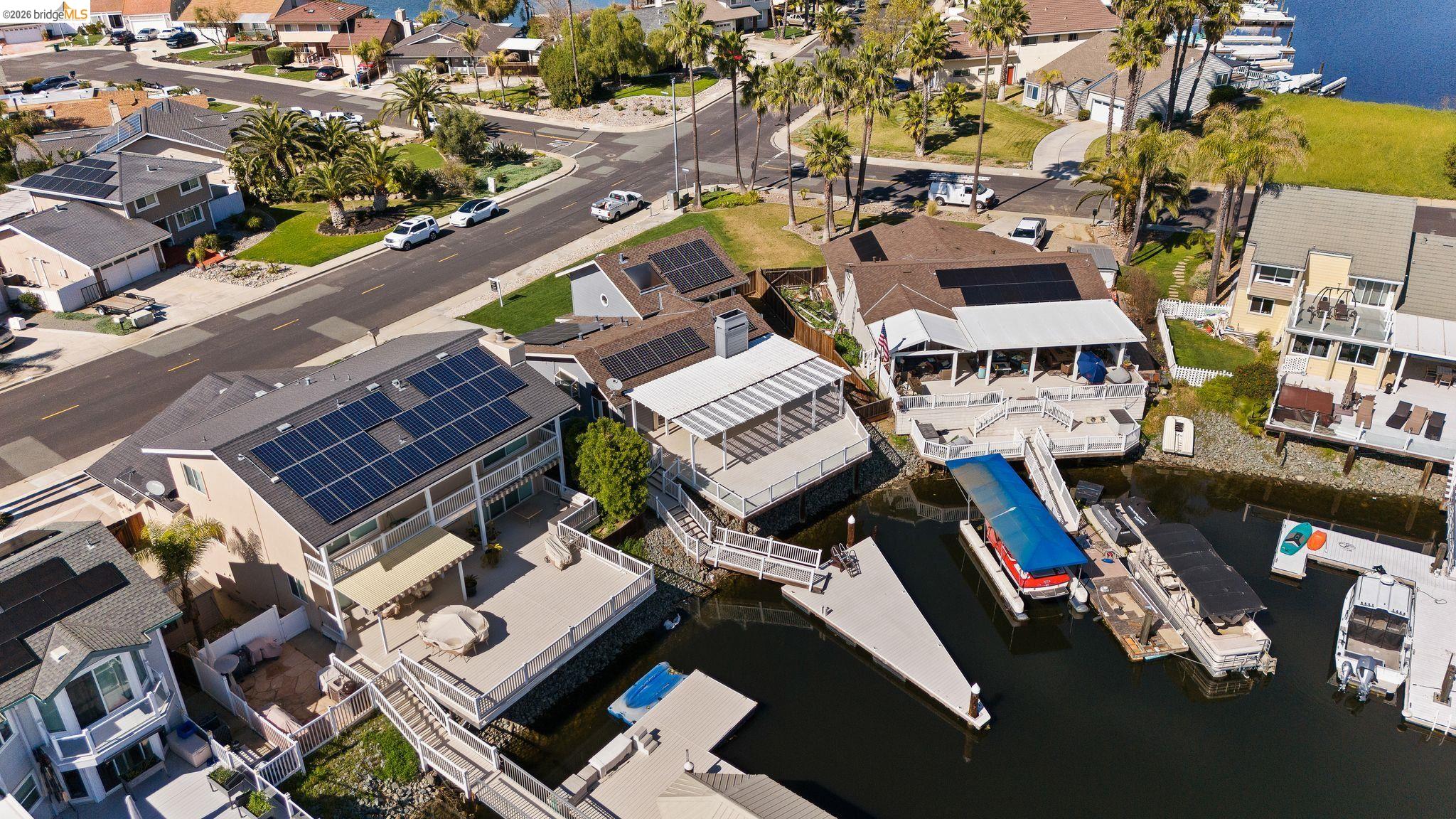 1147 Willow Lake Road Discovery Bay, CA 94505 - Photo 58 of 59 an aerial view of a city with lots of residential buildings