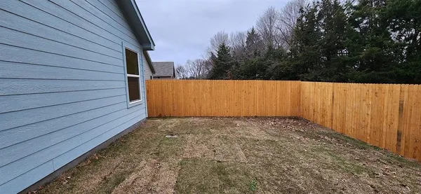 a view of backyard space