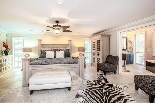 a living room with furniture ceiling fan and a window