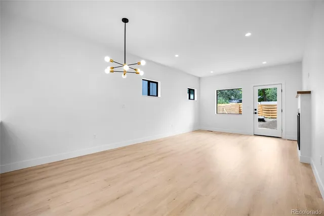 a view of an empty room