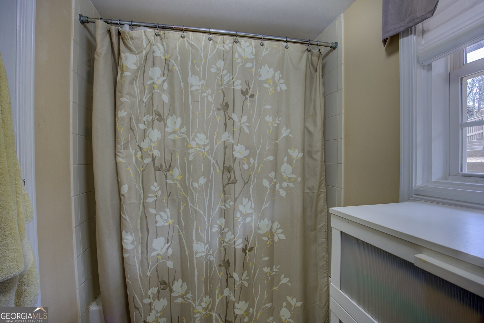 141 Andrea Circle Jackson, GA 30233 - Photo 19 of 41 a bathroom with a shower and a mirror