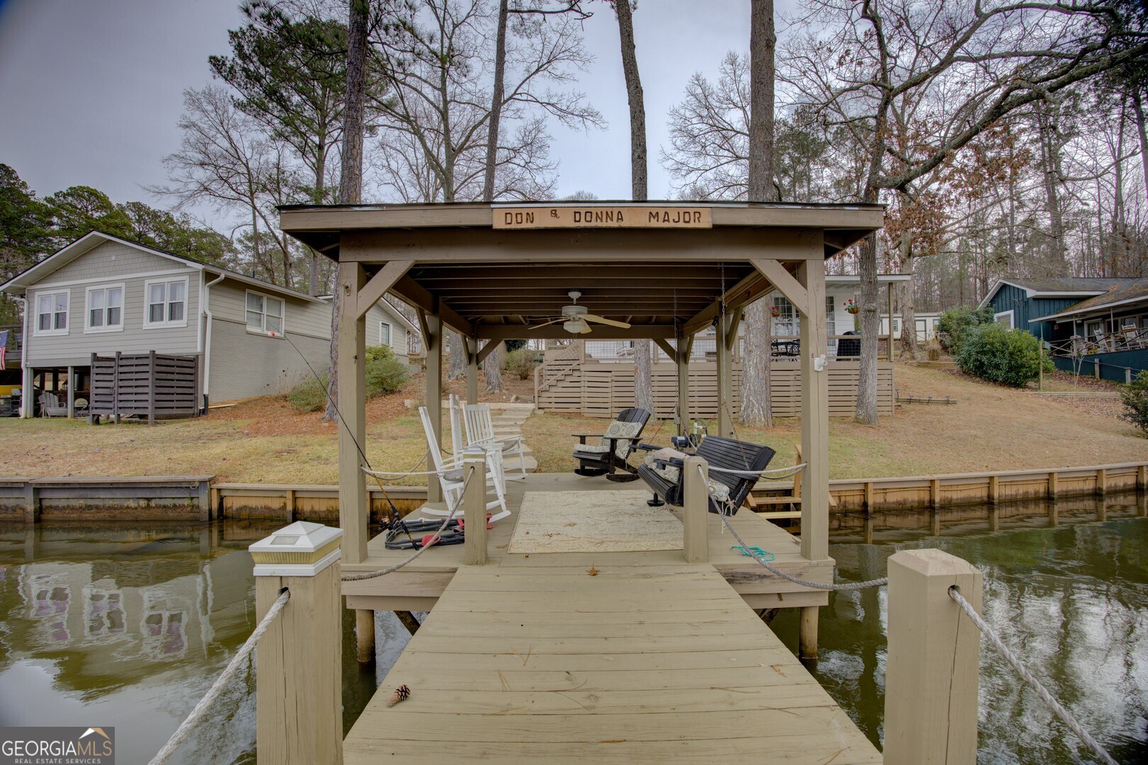 141 Andrea Circle Jackson, GA 30233 - Photo 33 of 41 a view of a wooden deck and a patio