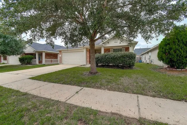 front view of a house and a yard