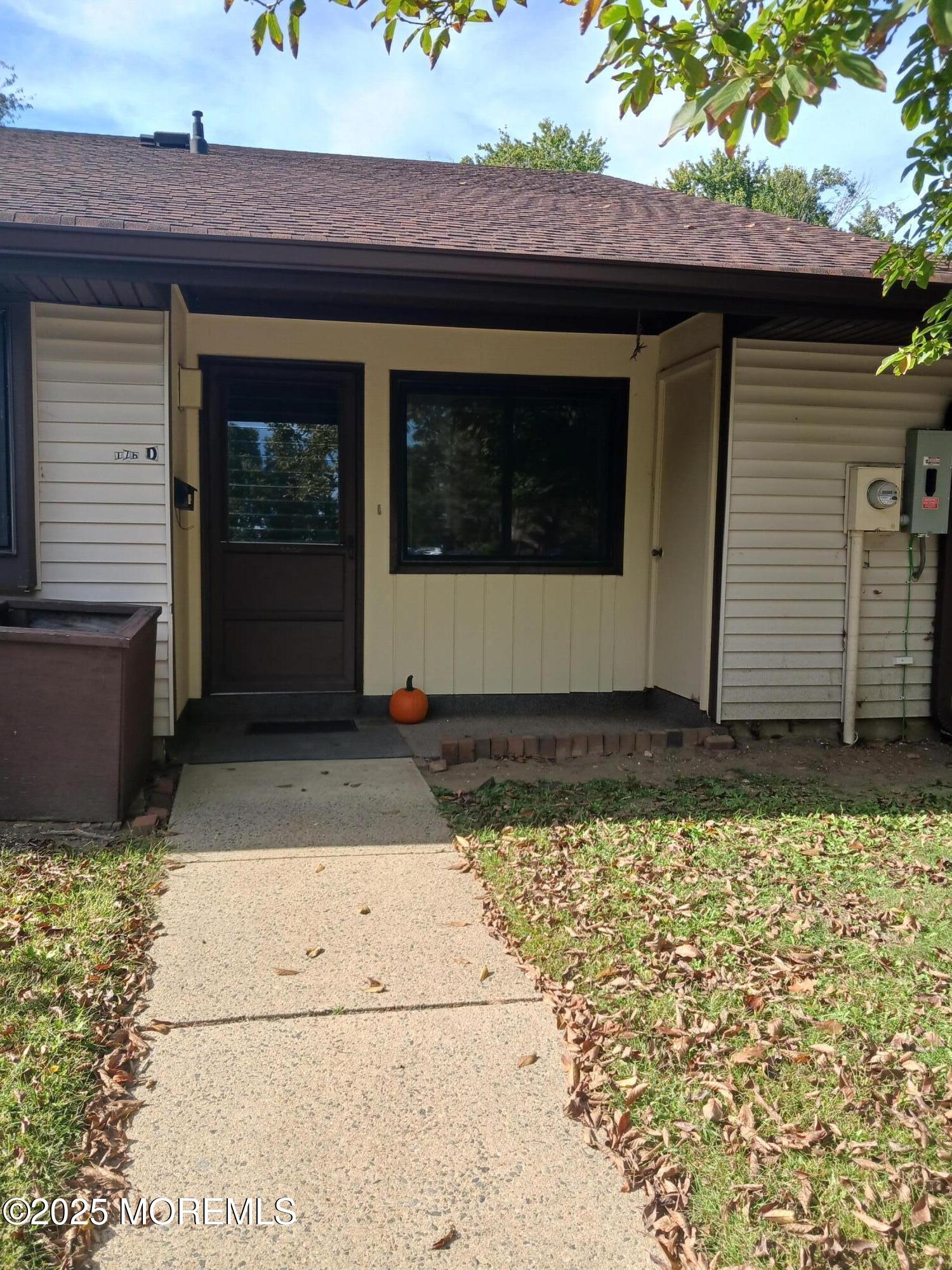 a view of front door